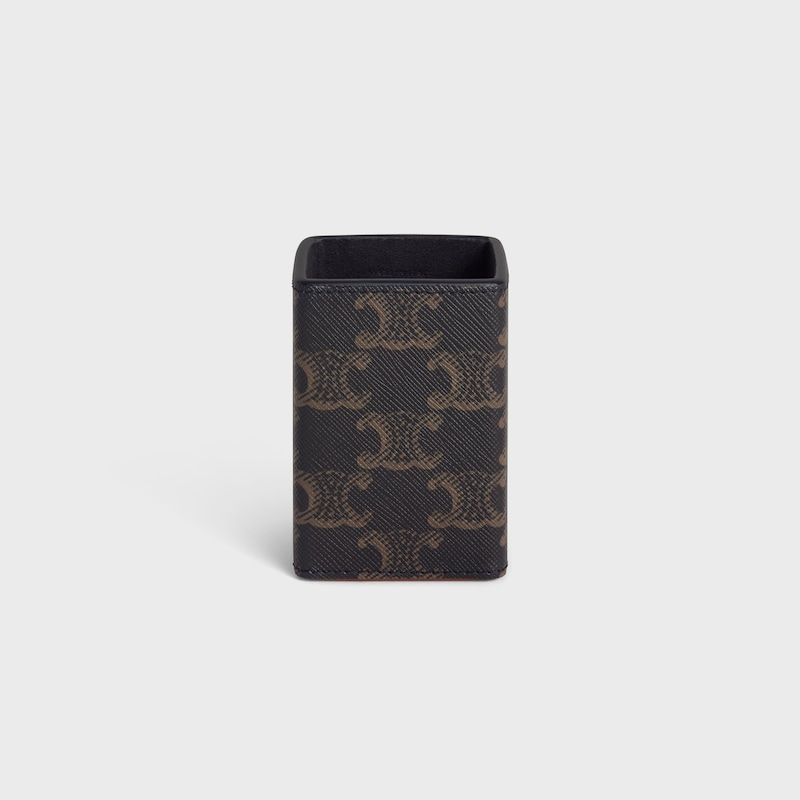 perfume holder 100ml in triomphe canvas and calfskin