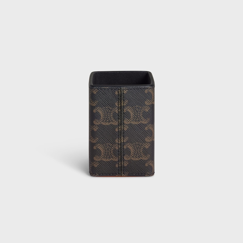 perfume holder 100ml in triomphe canvas and calfskin