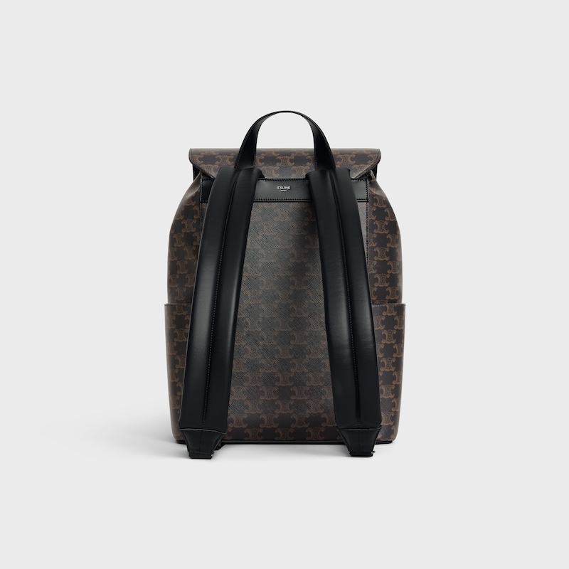 backpack in triomphe canvas and calfskin