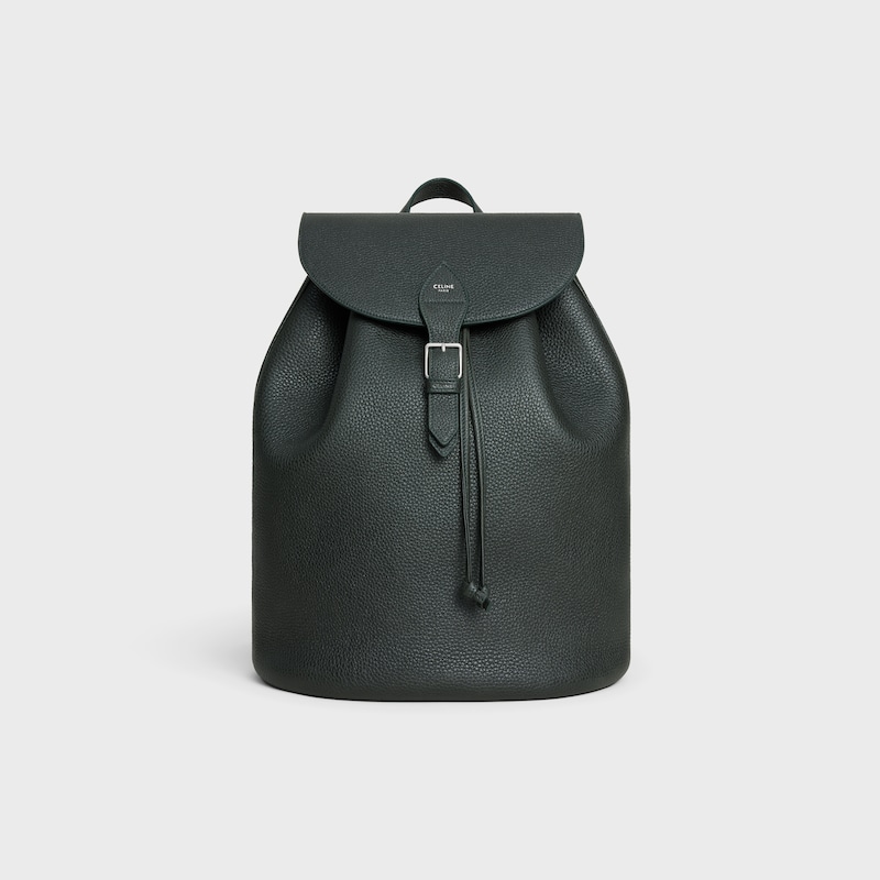large backpack folco in grained calfskin