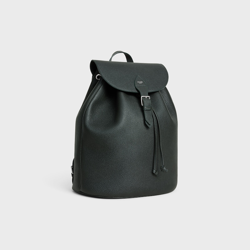 large backpack folco in grained calfskin