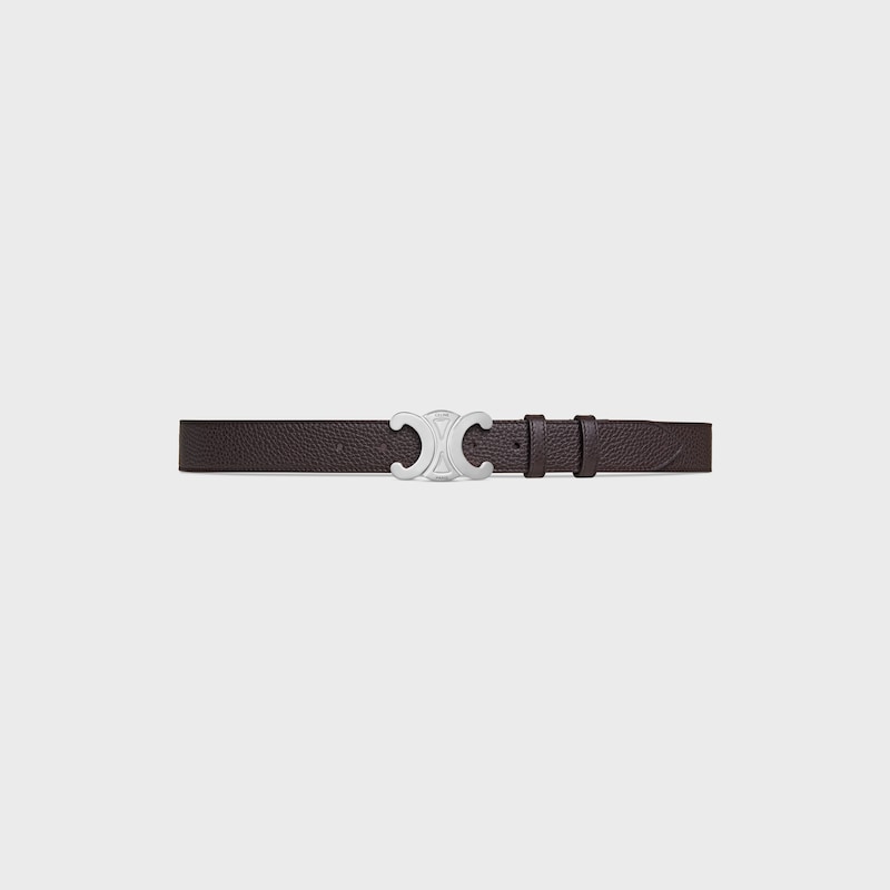 large 30mm triomphe belt in grained calfskin
