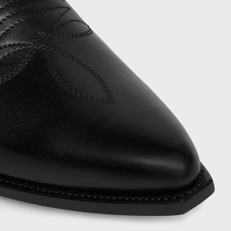 celine western zipped boots in calfskin