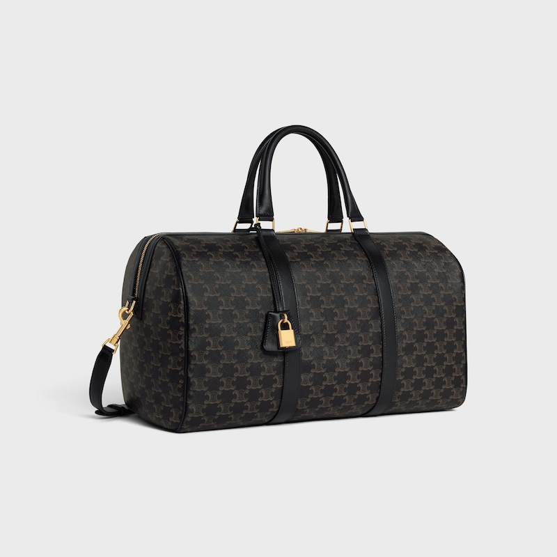 medium travel bag in triomphe canvas and calfskin