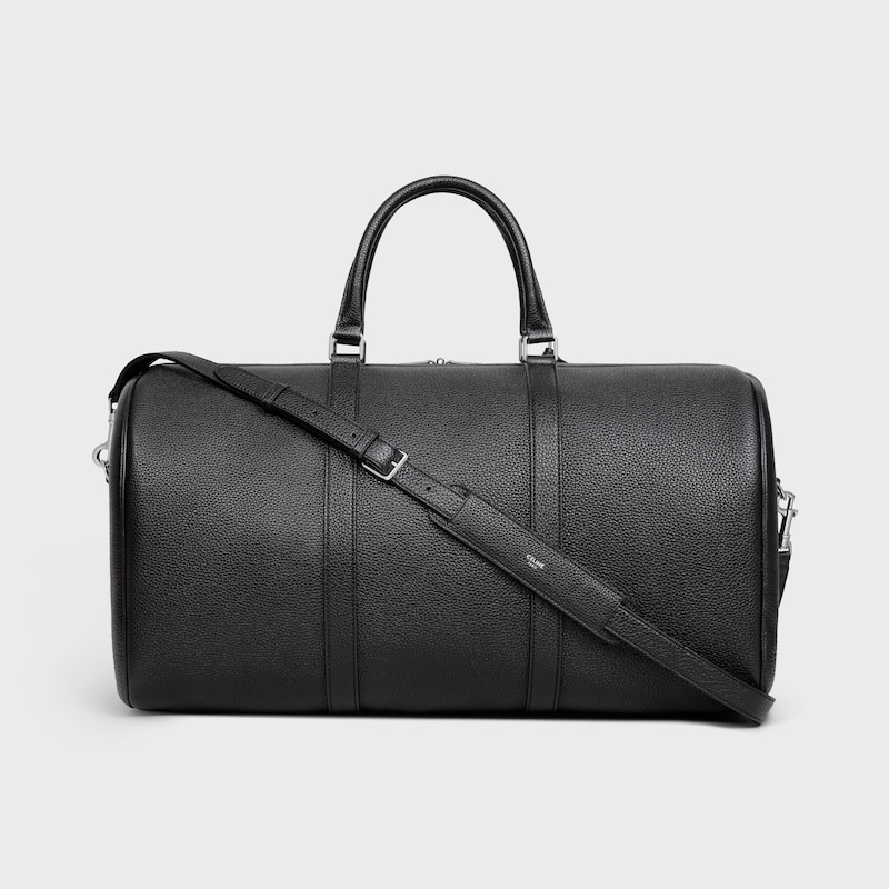 large travel bag in grained calfskin