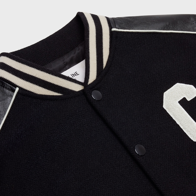 classic teddy jacket in textured wool