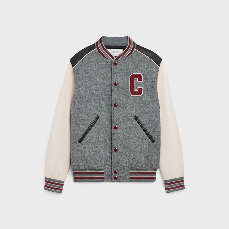 classic teddy jacket in wool tricotine
