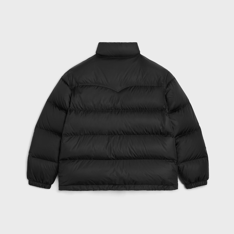 celine western down jacket in lightweight nylon