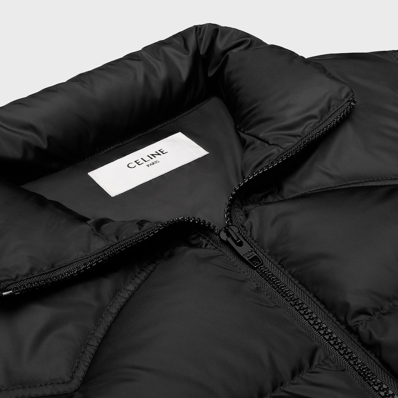 celine western down jacket in lightweight nylon