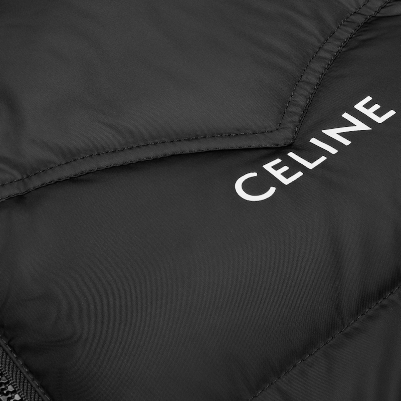 celine western down jacket in lightweight nylon