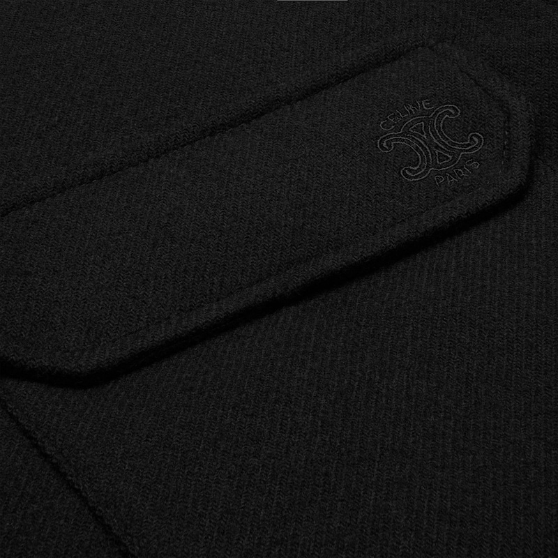 overshirt in wool flannel