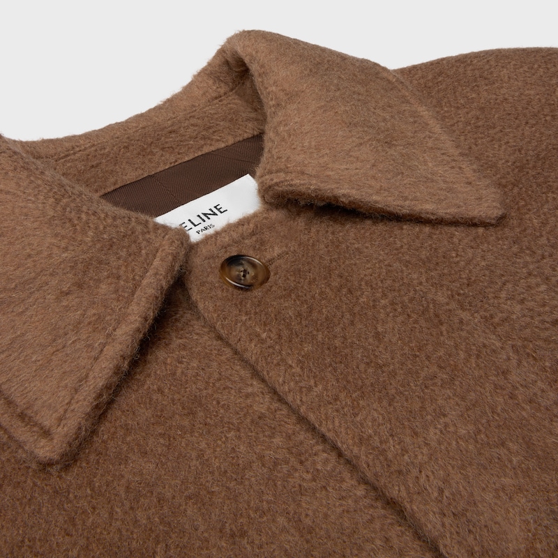 jacket in double-face cashmere and camel
