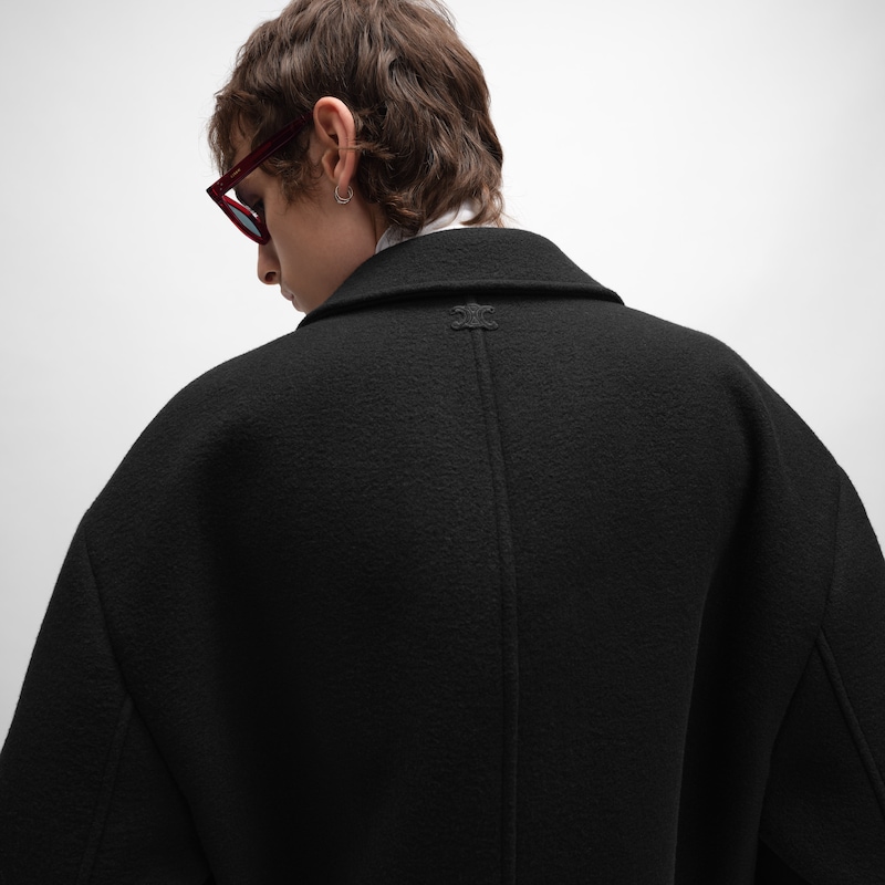 jacket in double-face wool felt