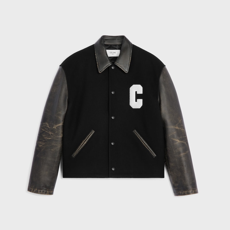 teddy jacket in wool felt