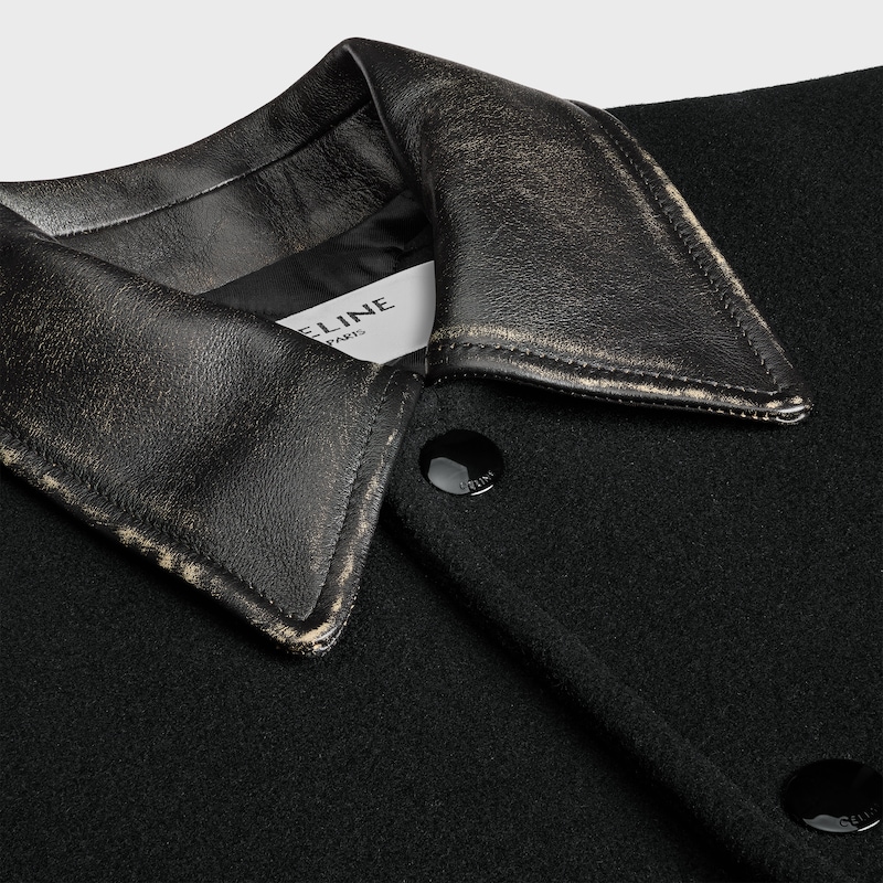 teddy jacket in wool felt