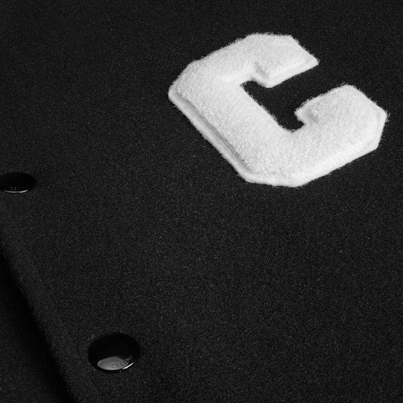 teddy jacket in wool felt