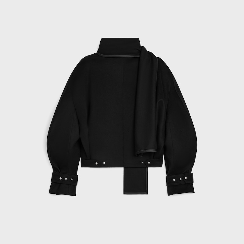 scarf jacket in wool cloth