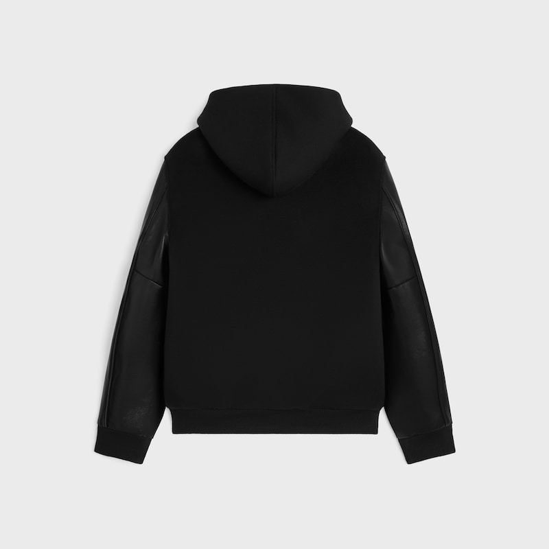 teddy jacket in double-face wool