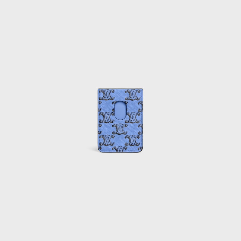 magnet card holder in triomphe canvas and calfskin