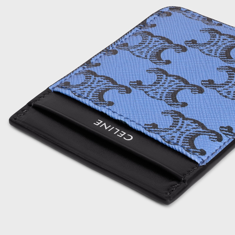 magnet card holder in triomphe canvas and calfskin