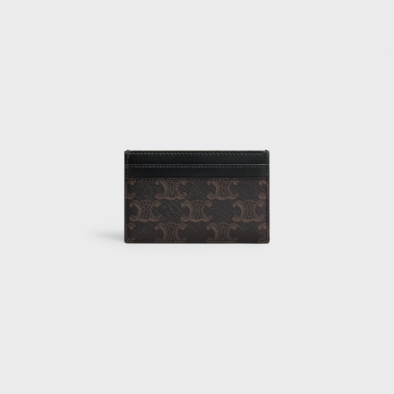 medium card holder in triomphe canvas and calfskin