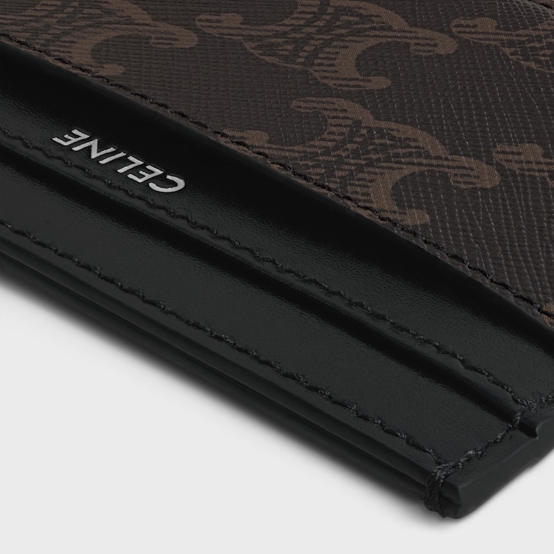 medium card holder in triomphe canvas and calfskin