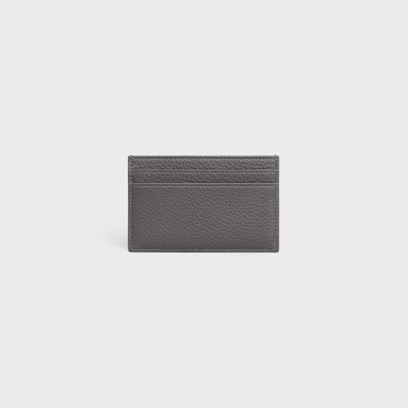 medium card holder in grained calfskin