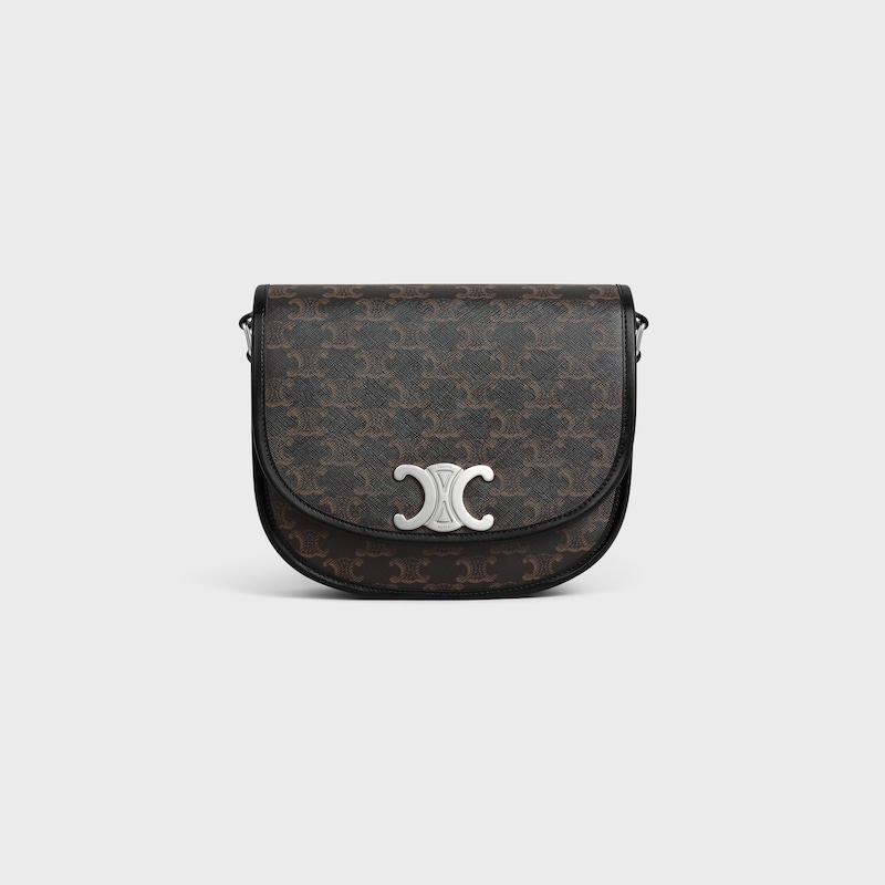 medium besace triomphe in triomphe canvas and calfskin