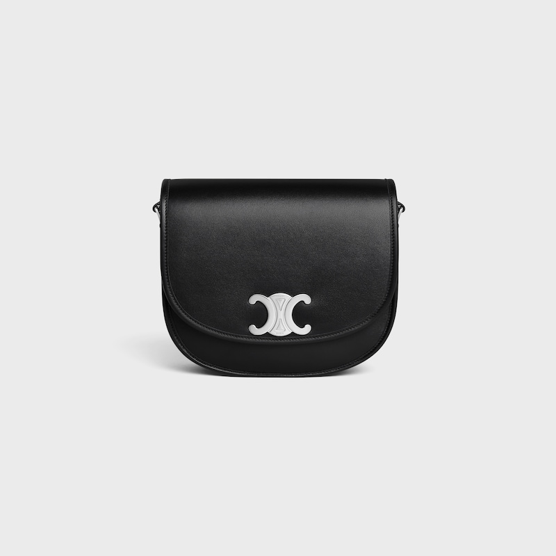 medium besace triomphe in supple natural calfskin