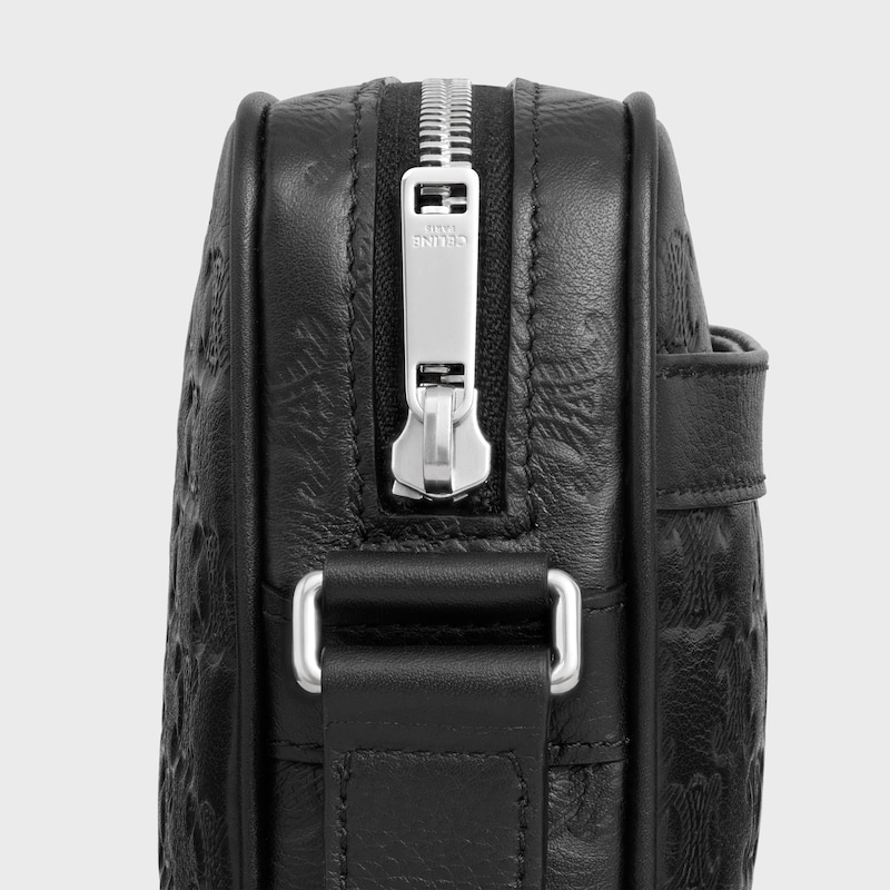 medium messenger bag in calfskin with triomphe embossed