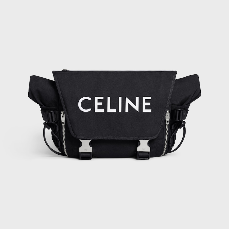 medium messenger trekking in nylon with celine print