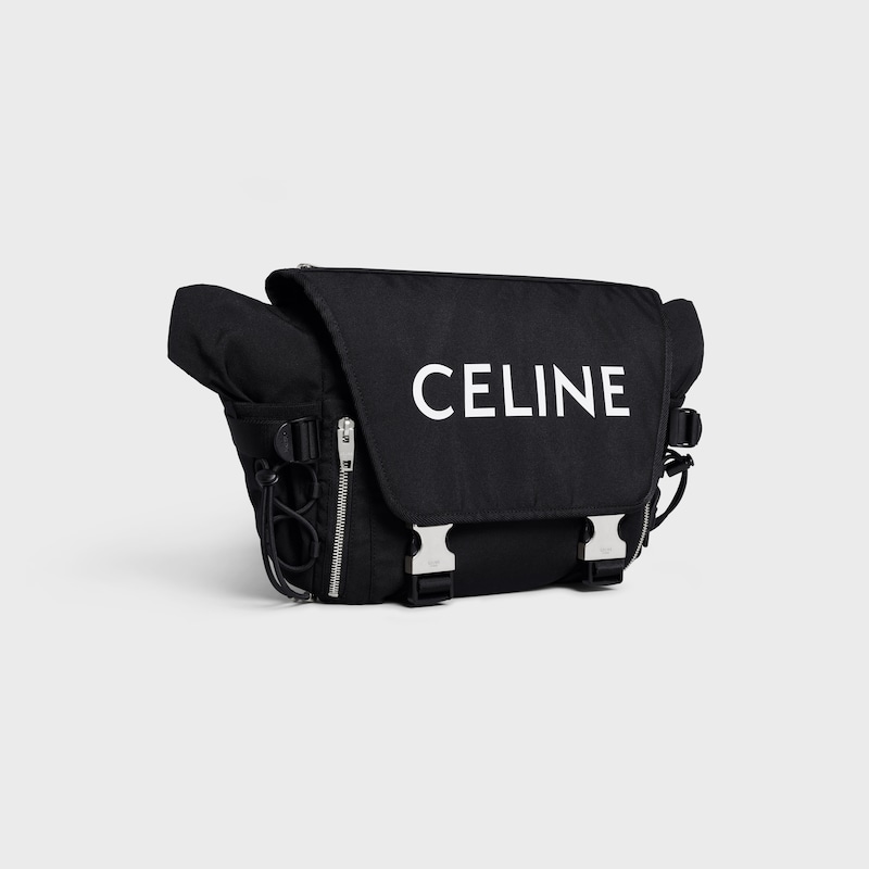 medium messenger trekking in nylon with celine print