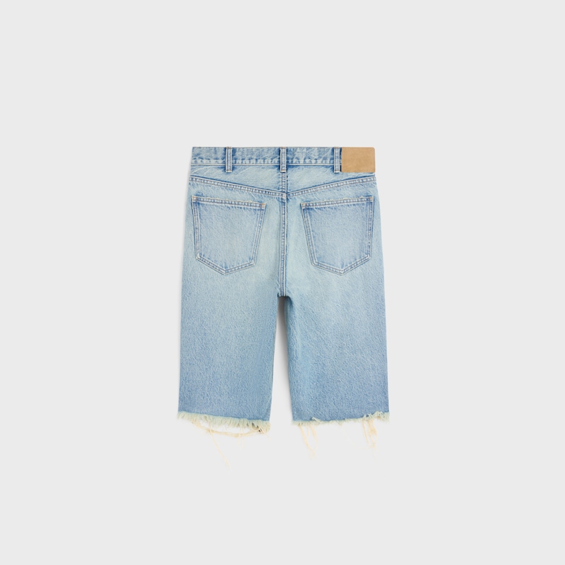 bermudas in cotton denim
