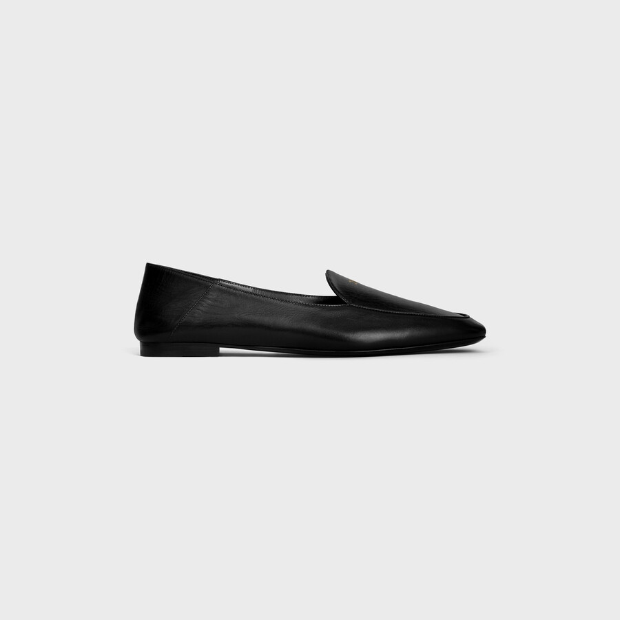 aura loafer with triomphe in goatskin