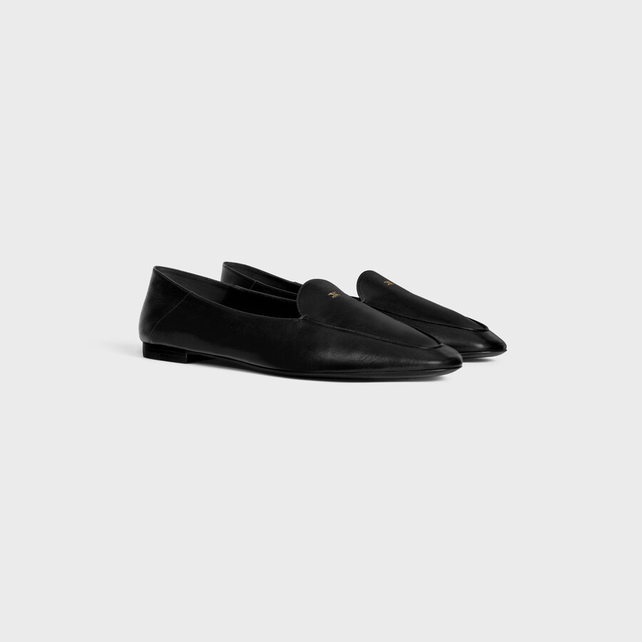 aura loafer with triomphe in goatskin