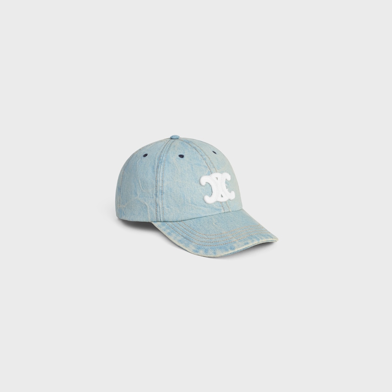 triomphe cap in cotton denim