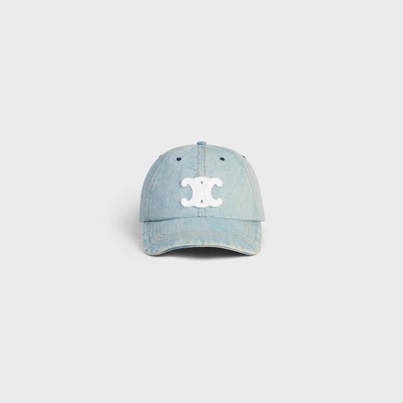 triomphe cap in cotton denim