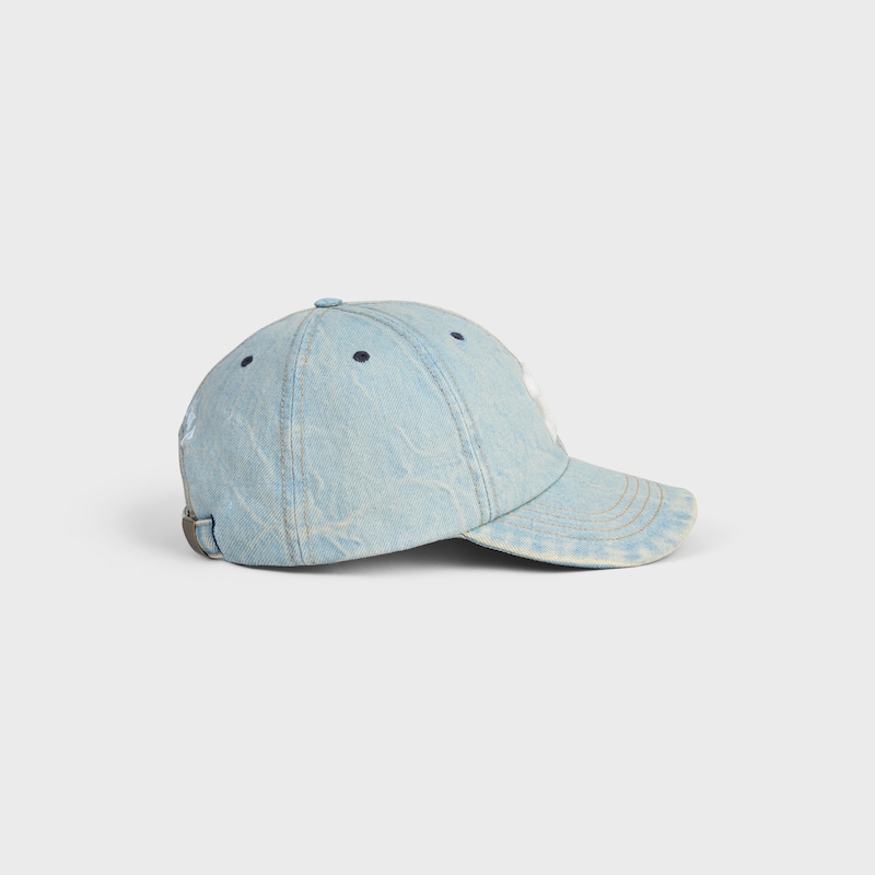 triomphe cap in cotton denim