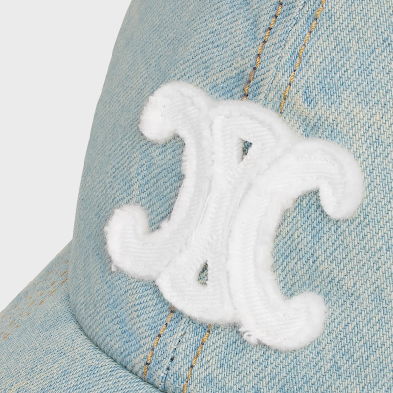 triomphe cap in cotton denim
