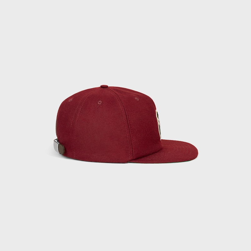 trucker cap in wool flannel