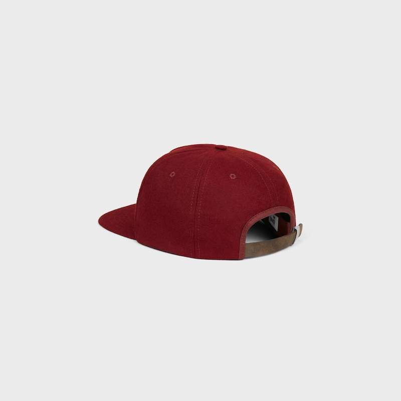 trucker cap in wool flannel