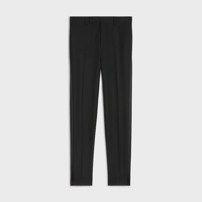 pantalon classique tux in grain de poudre wool