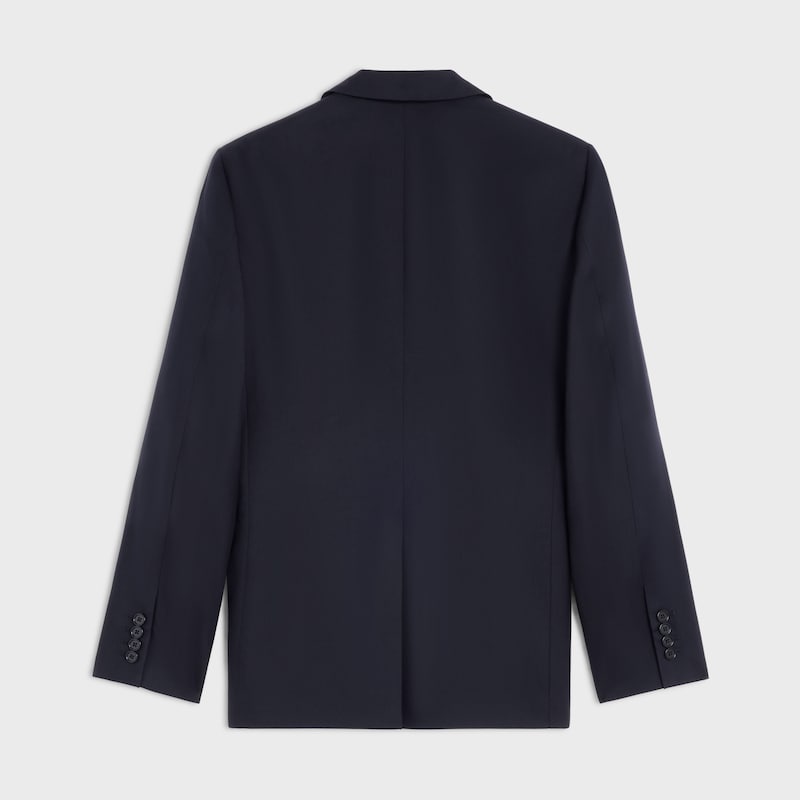 classic jacket in wool gabardine