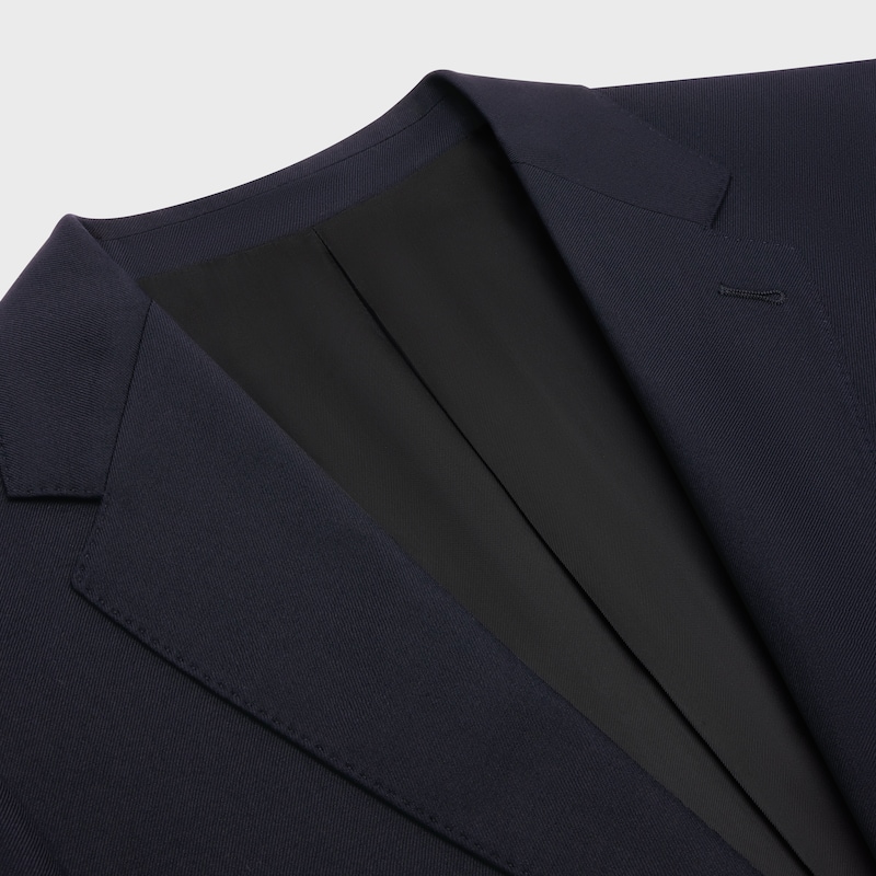 classic jacket in wool gabardine