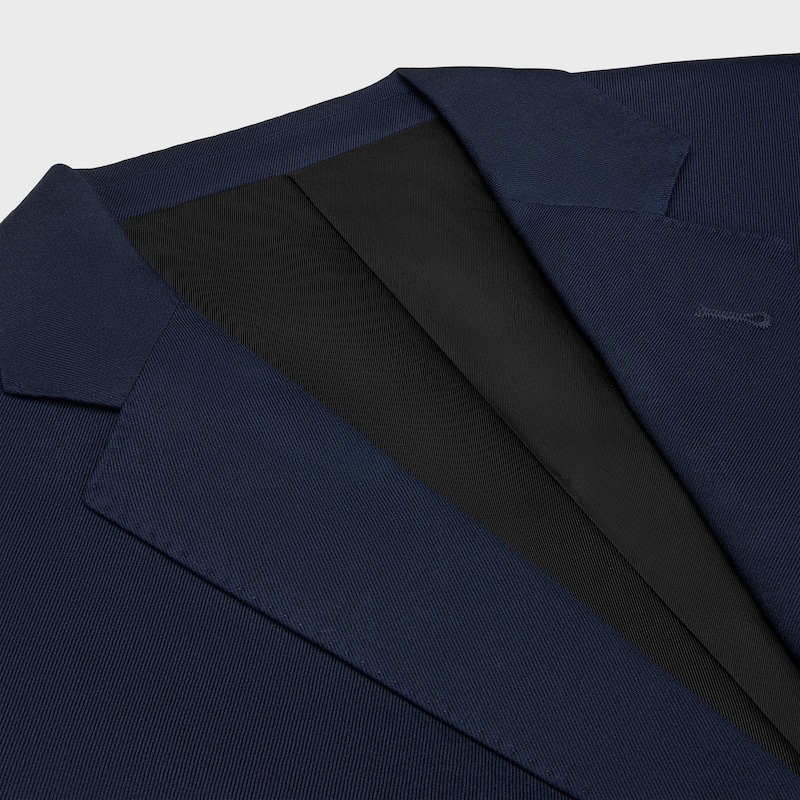 classic jacket in wool gabardine