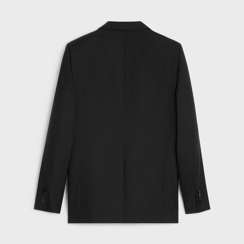 classic jacket in wool gabardine