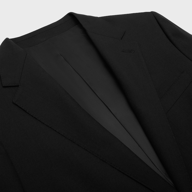 classic jacket in wool gabardine