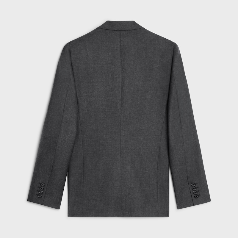 classic jacket in lightweight wool