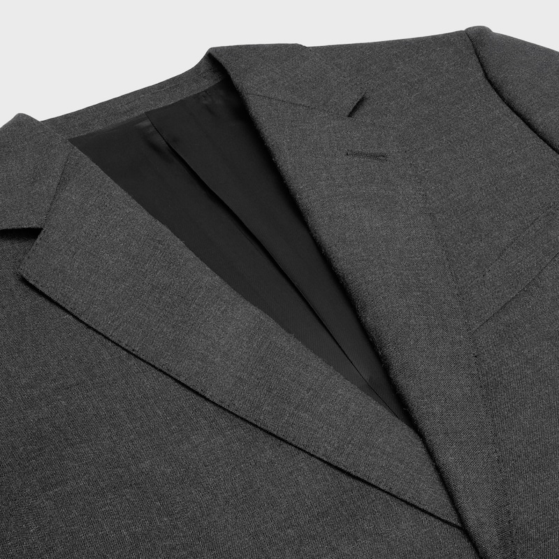 classic jacket in lightweight wool