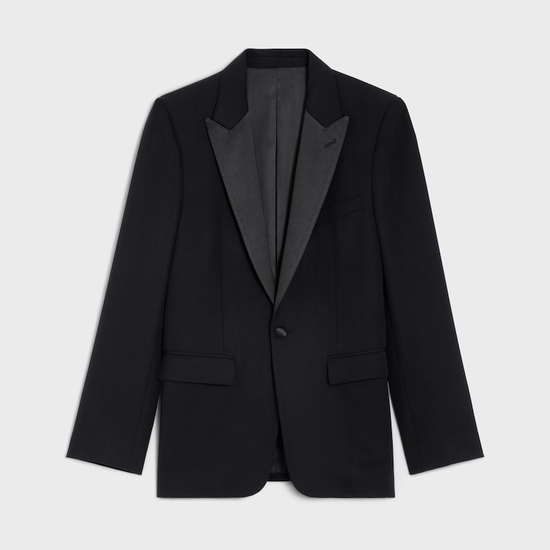 classic tux jacket in grain de poudre wool